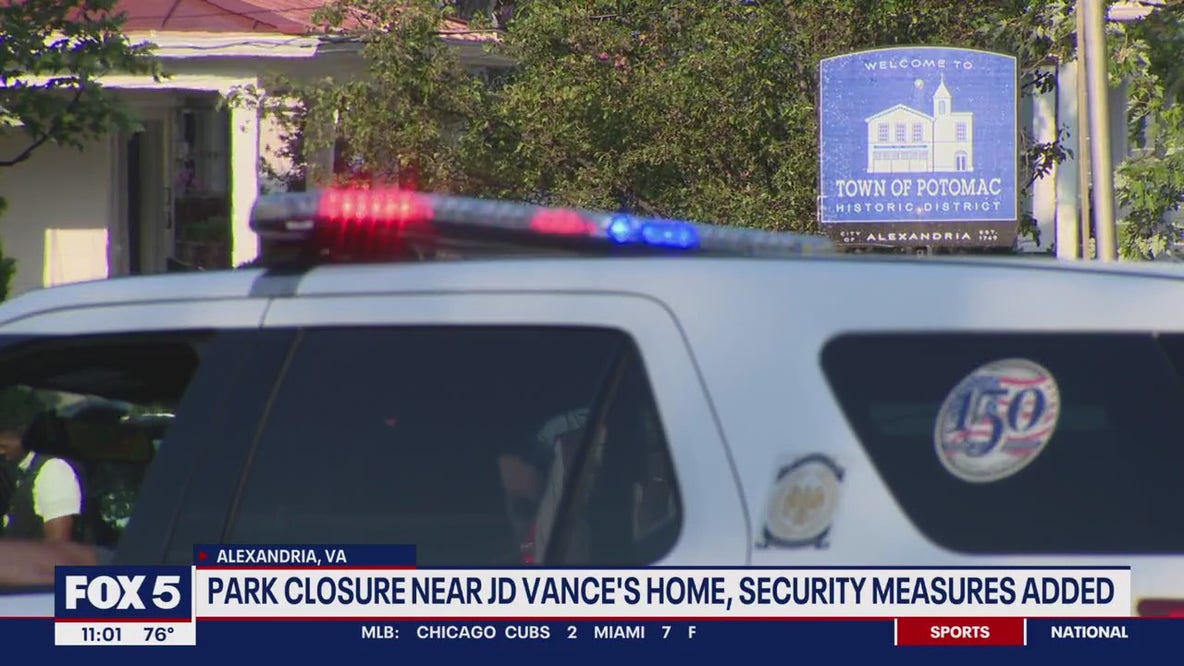 Alexandria park near home of VP nominee JD Vance's home closed for security reasons